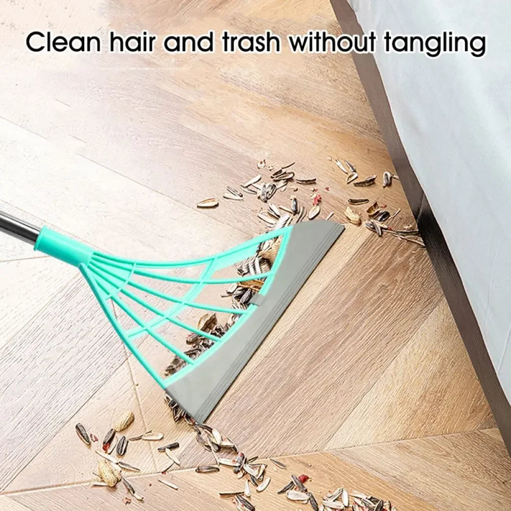 Multi-Purpose Silicone Scraper Broom – Window, Floor & Bathroom Cleaning Tool