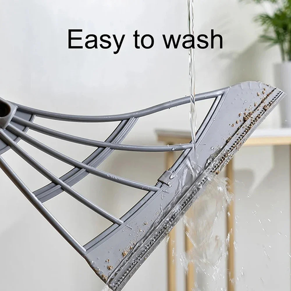 Multi-Purpose Silicone Scraper Broom – Window, Floor & Bathroom Cleaning Tool