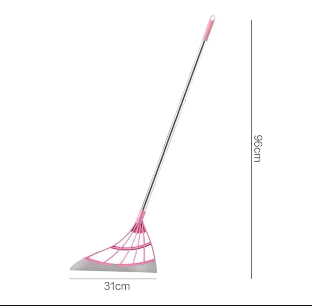 Multi-Purpose Silicone Scraper Broom – Window, Floor & Bathroom Cleaning Tool