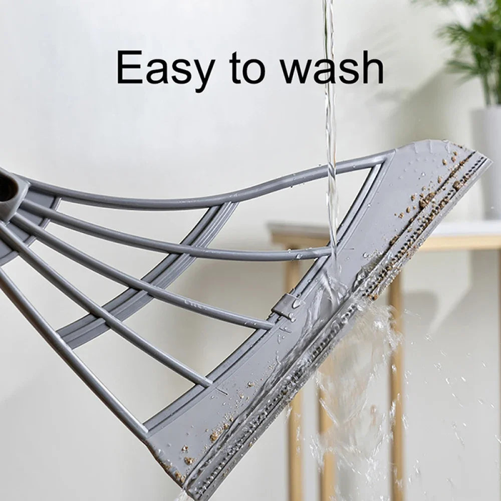 Multi-Purpose Silicone Scraper Broom – Window, Floor & Bathroom Cleaning Tool