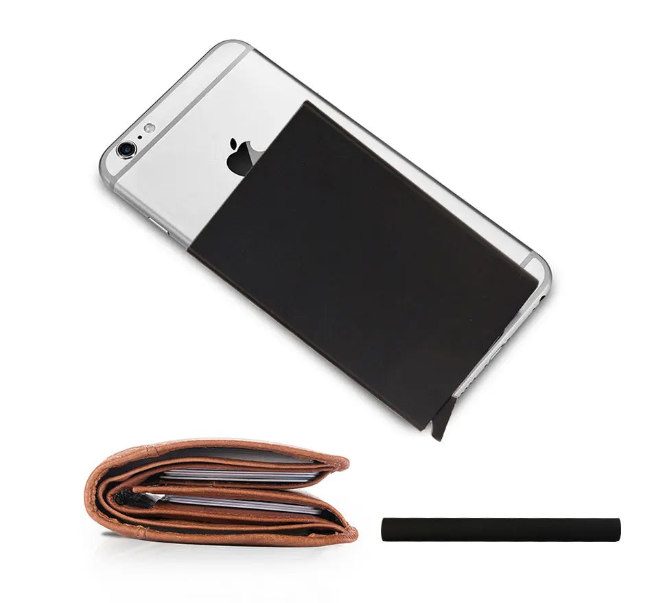 RFID Blocking Slim Metal Wallet - Minimalist Card Holder for Men & Women